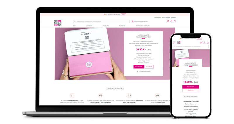 We are enhancing the visibility of France's most renowned organic cosmetics brand!