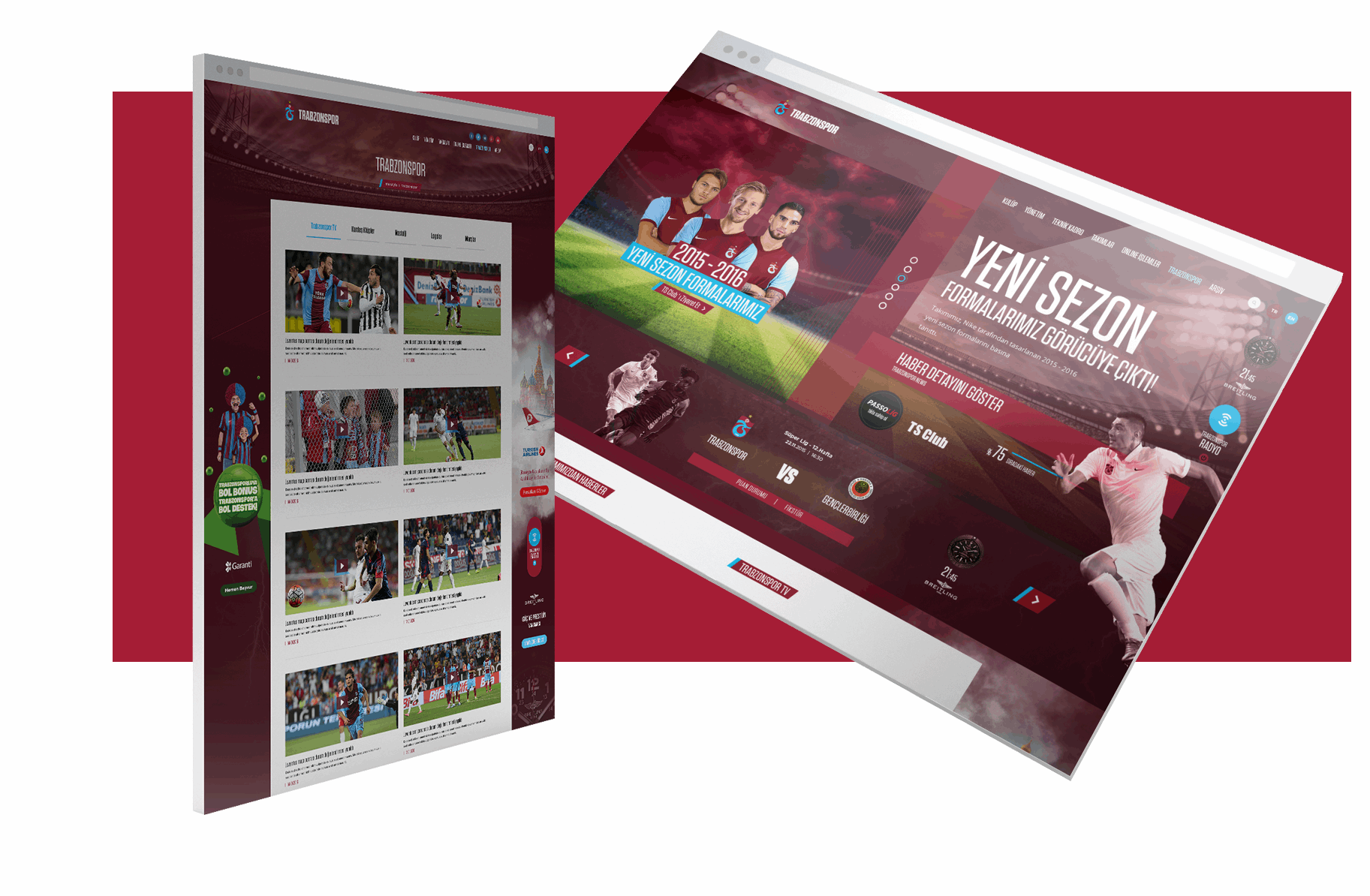 Trabzonspor’un web sitesini modern ve kullanıcı dostu bir tasarımla yeniledik, içerik yönetiminde ise güçlü ve esnek bir altyapı sunan CIQRA CMS'i kullandık.
