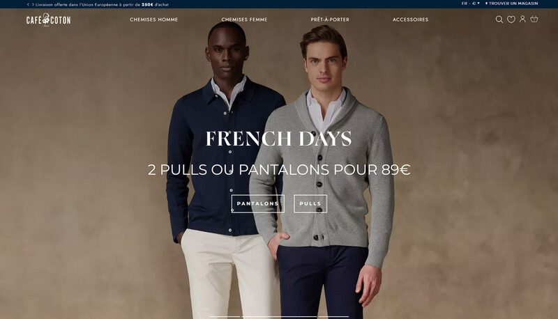 We migrated the e-commerce infrastructure of France's premium shirt brand Cafe Coton to CIQRA.
